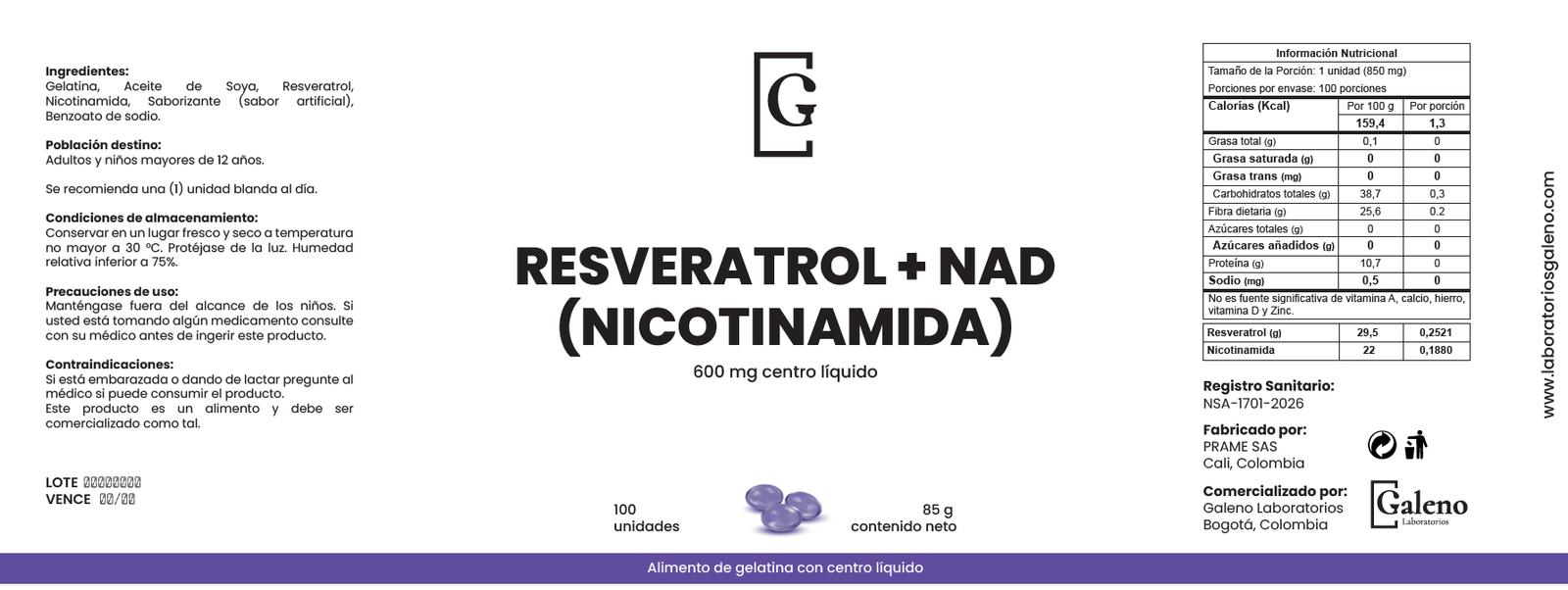 Resveratrol + NAD - Imagen 5